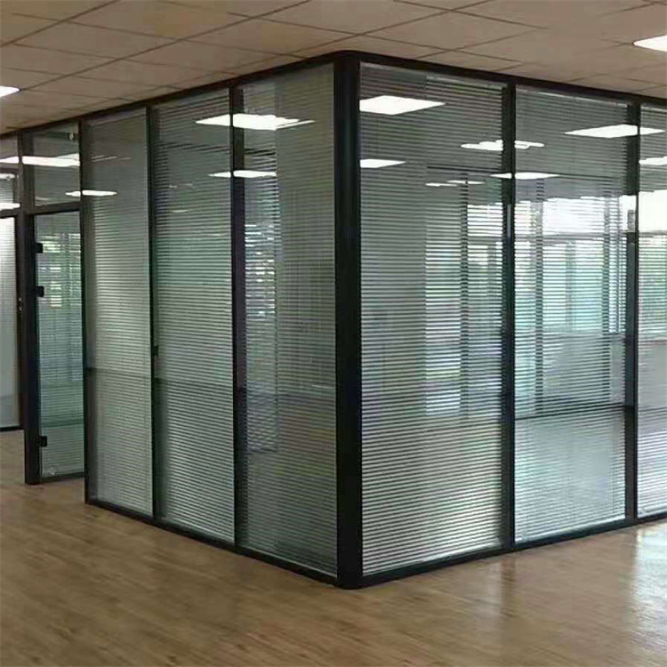 丰品 生产办公室活动隔断 内钢外铝玻璃隔断 价格优惠